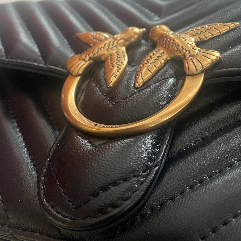 Pinko Quilted Leather Bag